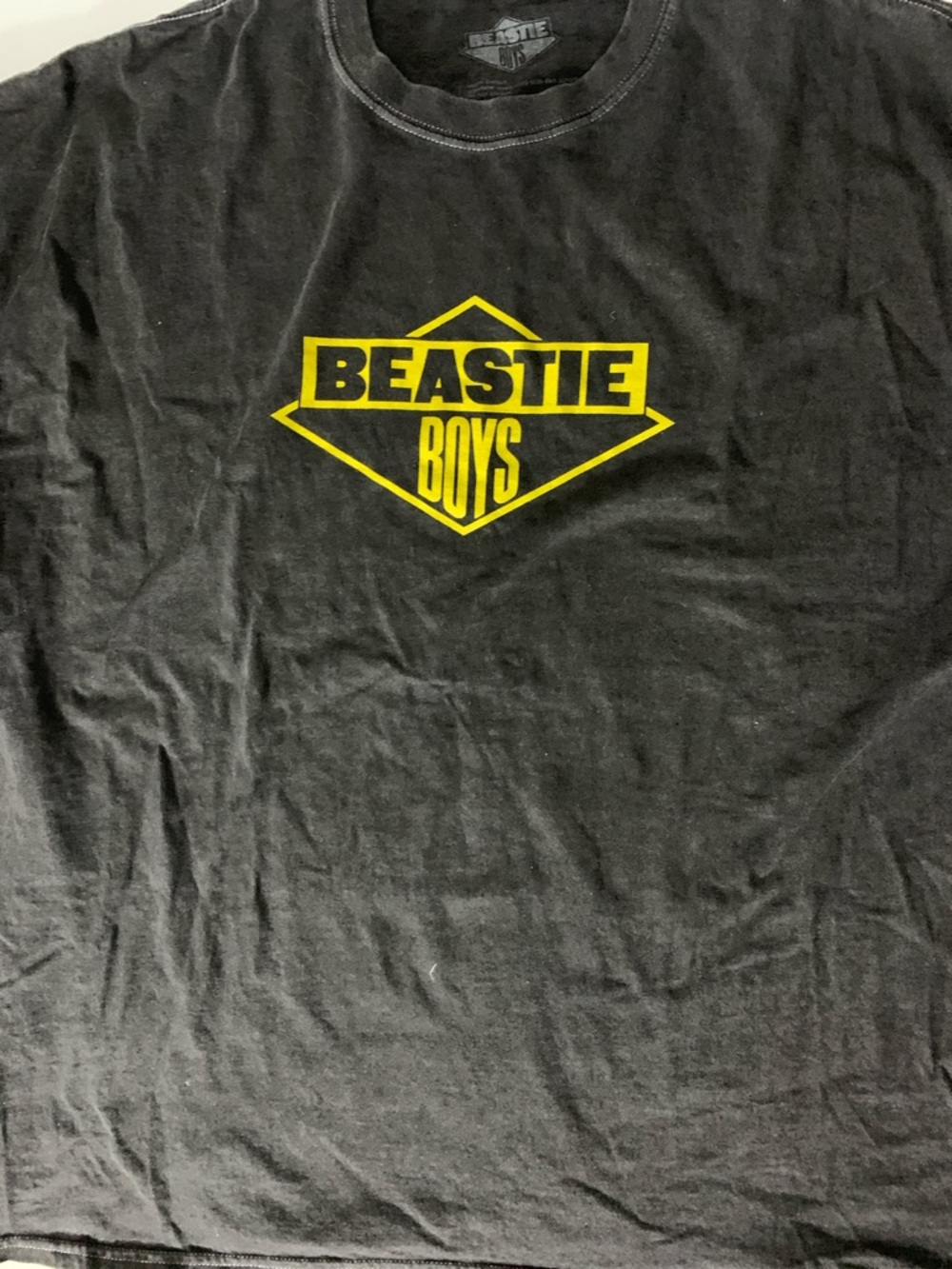 Beastie Boys Black Short Sleeve Graphic Tee - Yellow Logo